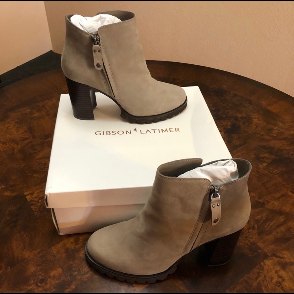 Tan Suede Booties